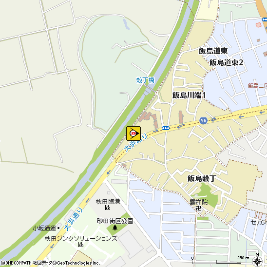 （有）千秋タイヤ興業 本店付近の地図